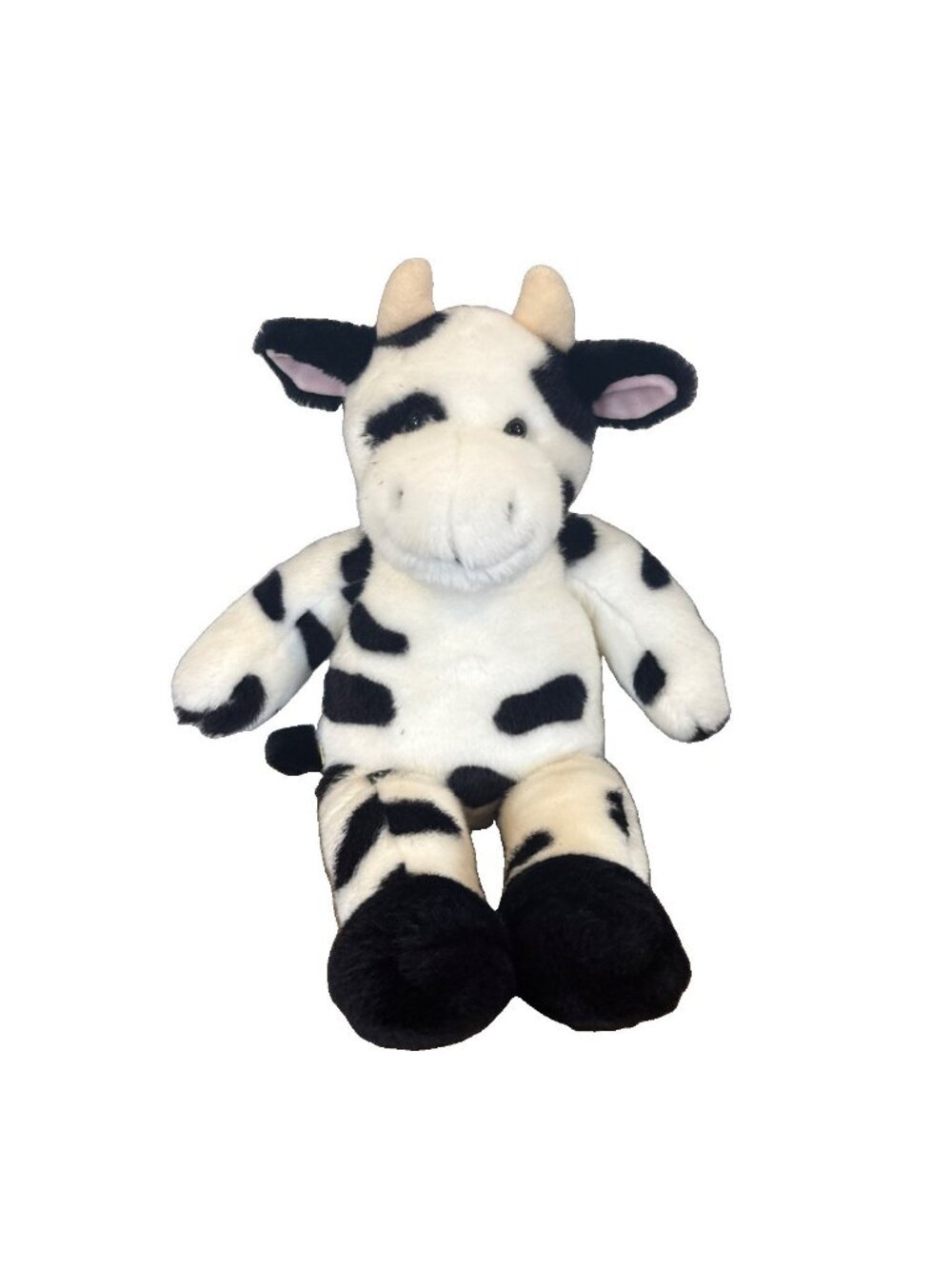 Build A Bear Workshop Cow Black & White Spotted 15" Stuffed Plush Holstein Dairy